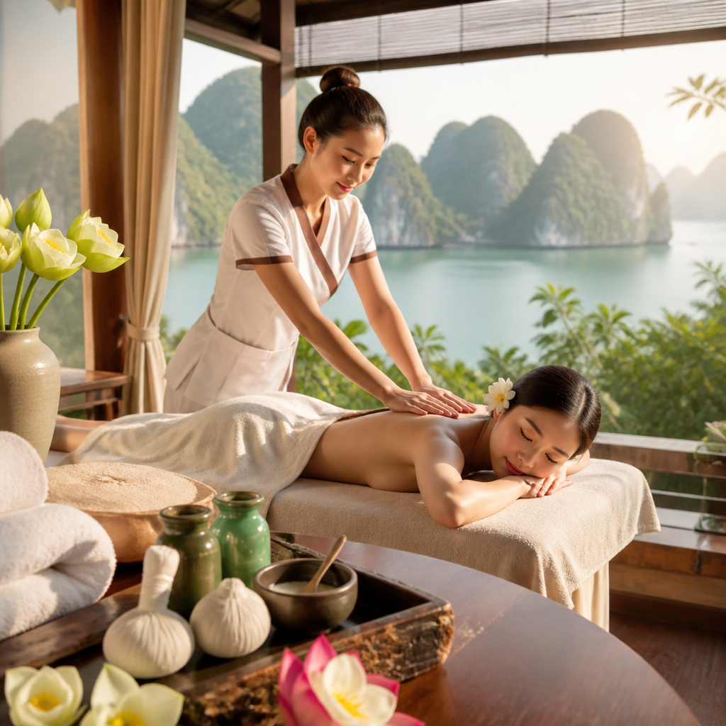 Bảng giới thiệu các gói làm đẹp và dịch vụ spa với mức giá ưu đãi hấp dẫn