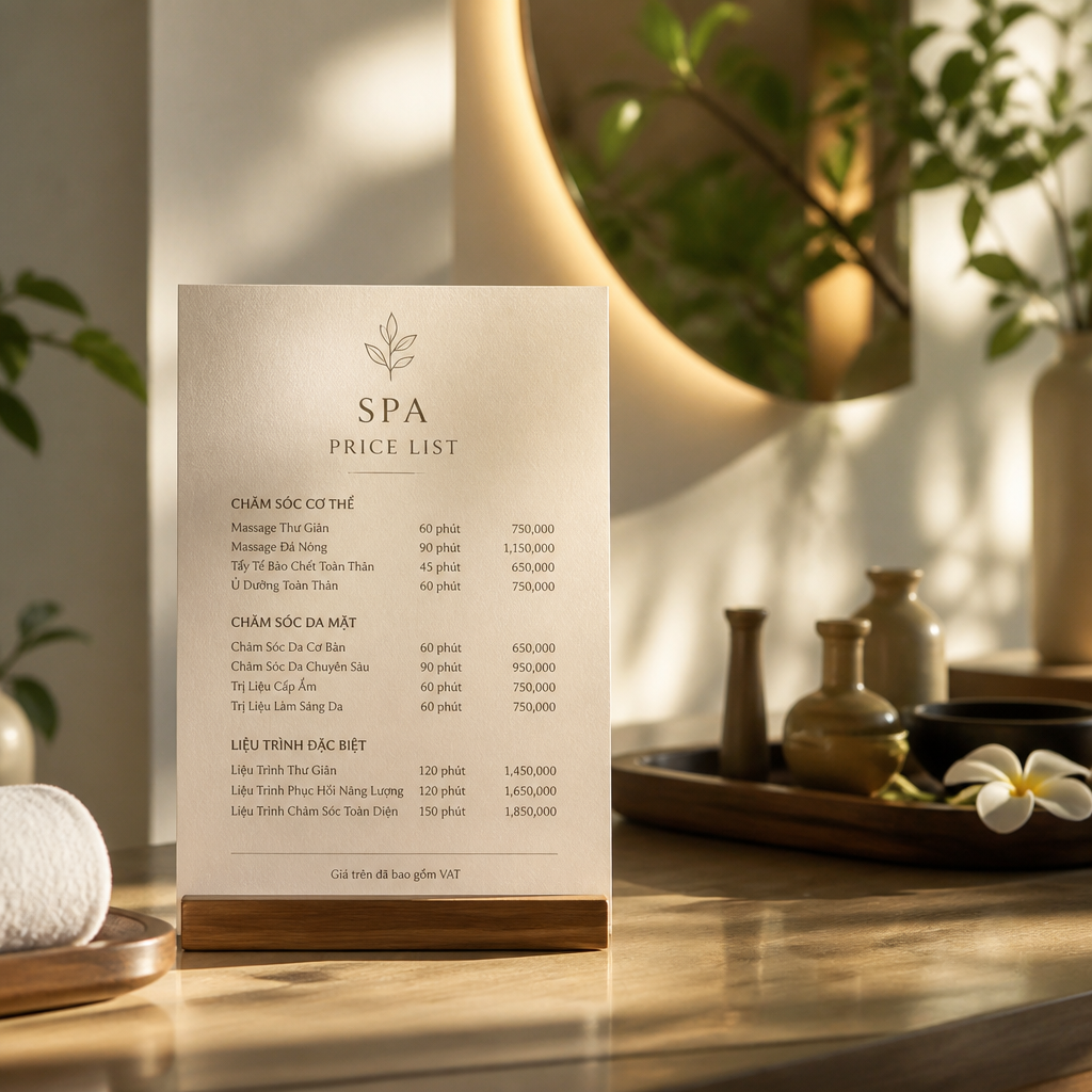 Cơ cấu giá dịch vụ cơ bản