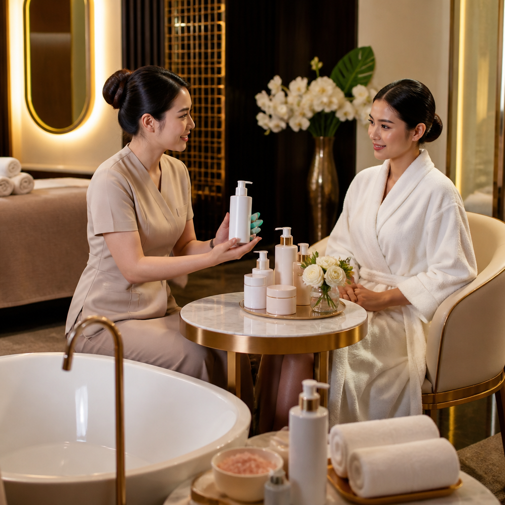Chuyên gia tư vấn về chăm sóc da sau tắm trắng tại spa