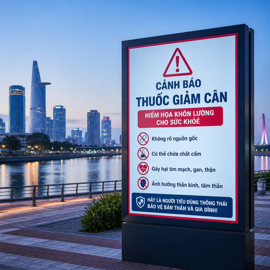 Biển báo cảnh báo về tác dụng phụ của thuốc