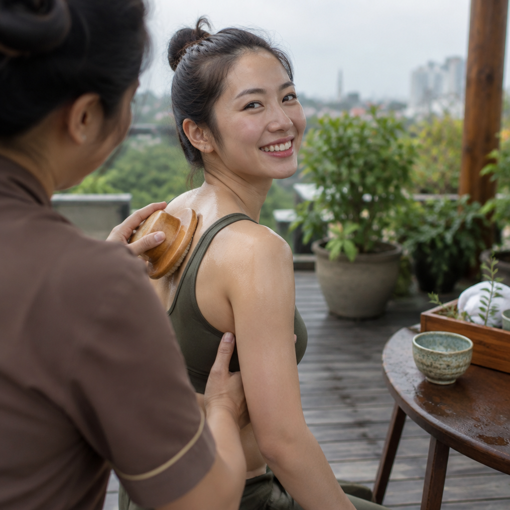 Khách hàng nữ tự tin với vóc dáng mới sau liệu trình giảm béo thành công