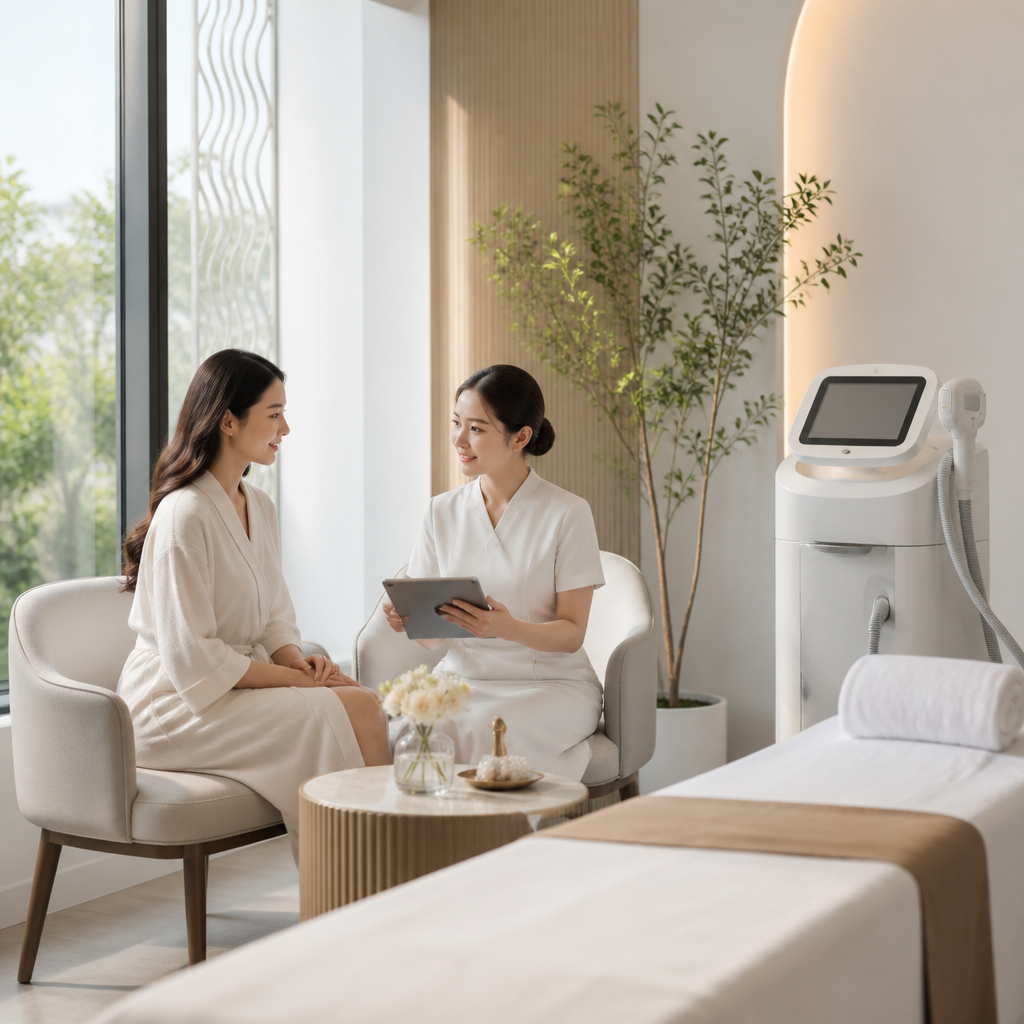 Phòng tư vấn và triệt lông chuyên nghiệp tại thẩm mỹ viện
