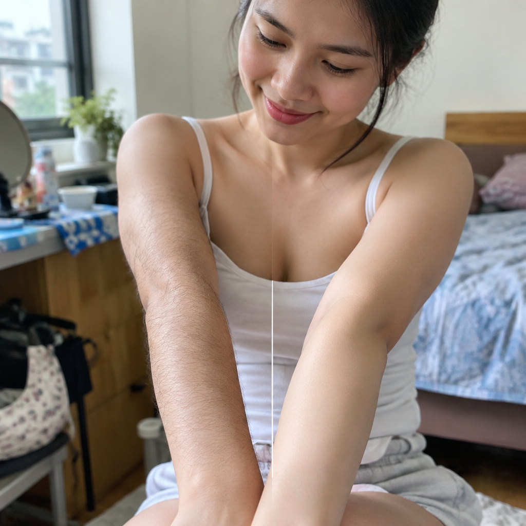 Làn da mịn màng, không tì vết sau liệu trình triệt lông vĩnh viễn