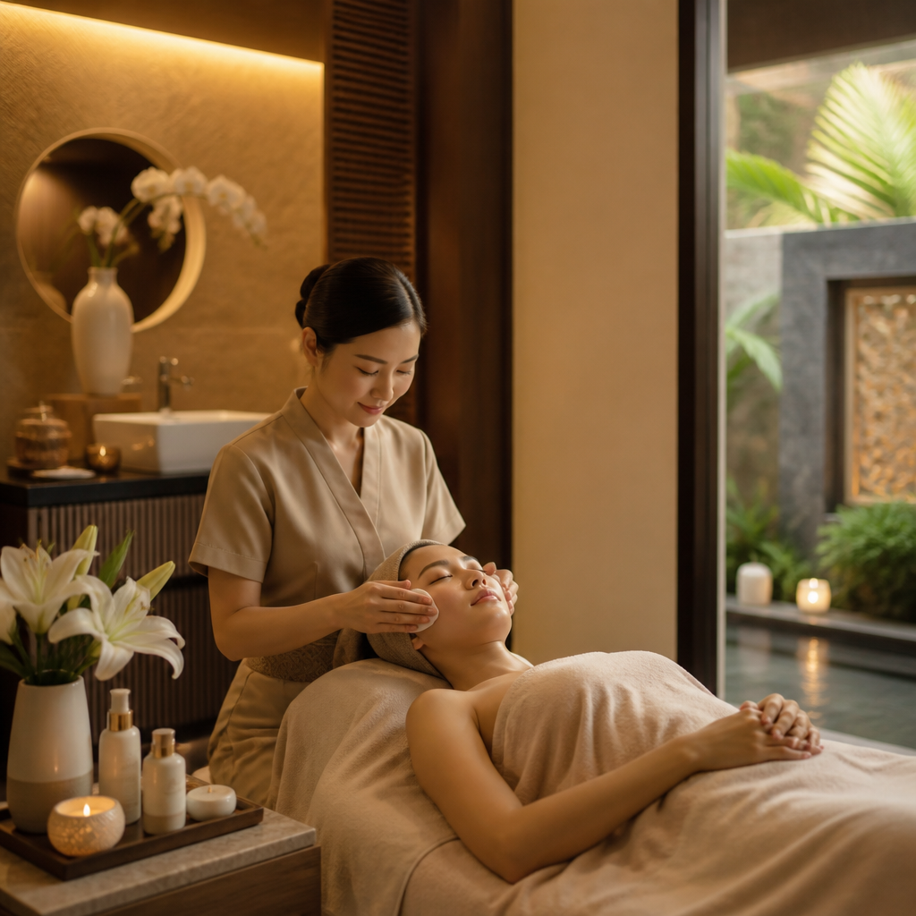 Không gian sang trọng và hiện đại tại Thẩm Mỹ Thu Lâm, một spa chăm sóc da mặt uy tín TP.HCM