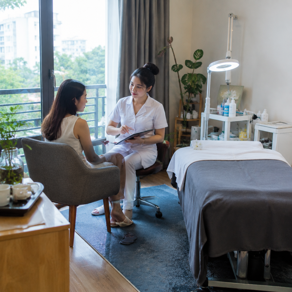 Chuyên viên tư vấn về dịch vụ triệt lông vĩnh viễn TP.HCM.